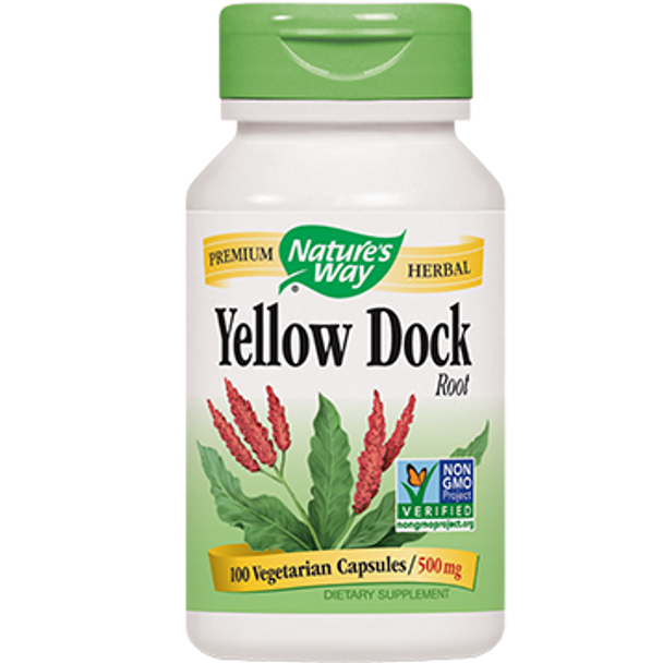 Natures Way Yellowdock Root 500 mg 100 caps