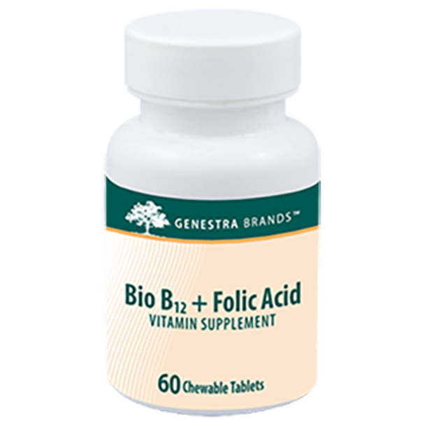 Genestra Bio B12  Folic Acid Chewable 60 Tabs