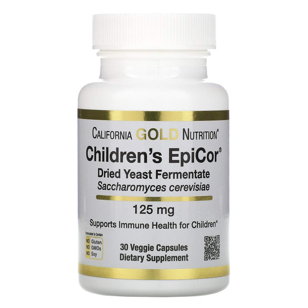 California Gold Nutrition Children's Epicor, 125 mg, 30 Veggie Capsules