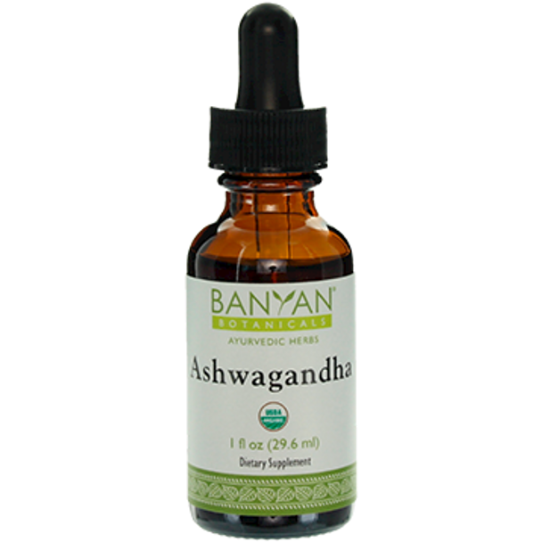 Banyan Botanicals Ashwagandha Liquid Extract Organic 1 oz