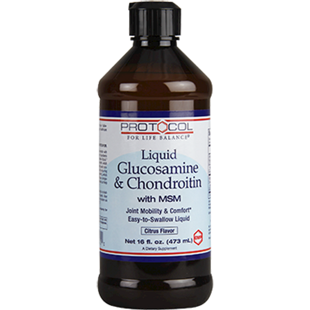 Protocol For Life Balance Glucosamine  Chondroitin with MSM 16 oz