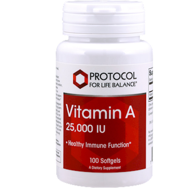 Protocol For Life Balance Vitamin A 25000IU 100 gels Protocol For Life Balance Vitamin A 25000IU 100 gels