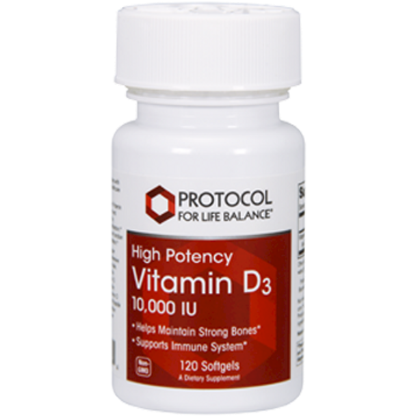 Protocol For Life Balance Vitamin D3 10000 Iu 120 Gels