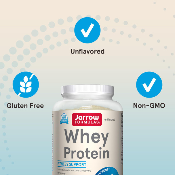 Jarrow Formulas Whey Protein Unflavored 32 oz