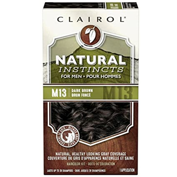 Clairol Natural Instincts For Men Hair Color, Dark Brown (M13)