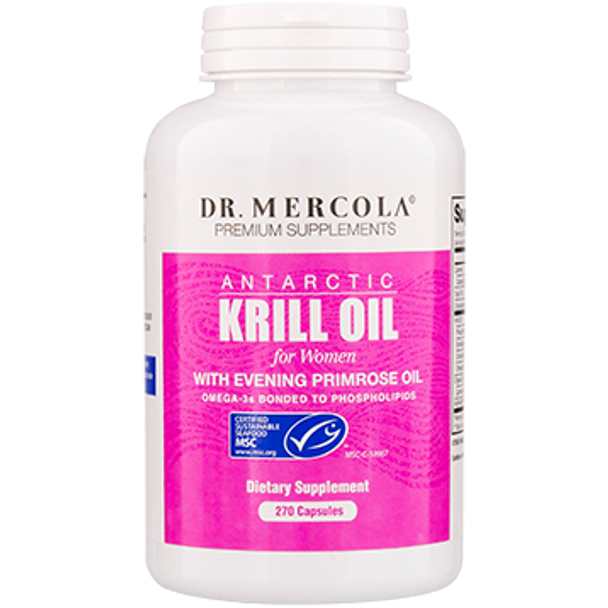 Dr. Mercola Krill Oil for Women with EPO  270 capsules