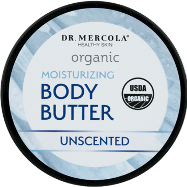 Dr. Mercola Organic Body Butter Unscented 4 oz