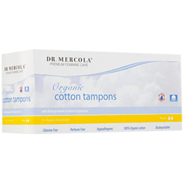 Dr. Mercola Organic Cotton Tampon Regular 16 ct