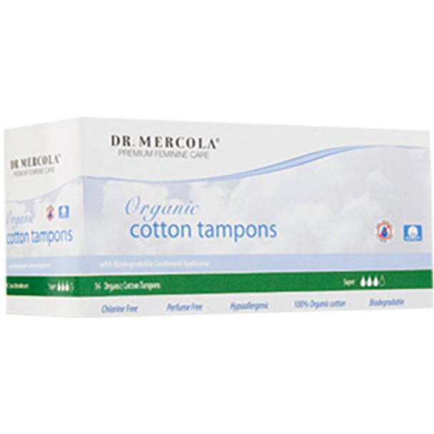 Dr. Mercola Organic Cotton Tampon Super 14 ct