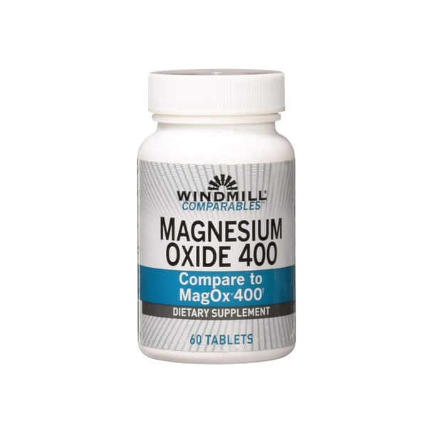 Windmill Magnesium Oxide Tb 400 mg Dietary Supplement,  60 ea