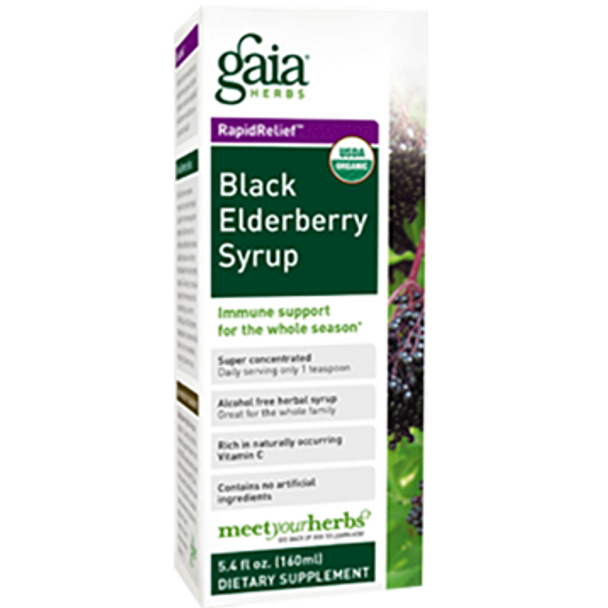 Gaia Herbs Black Elderberry Syrup 5.4 oz