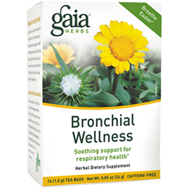Gaia Herbs Bronchial Wellness Herbal Tea 16 bags