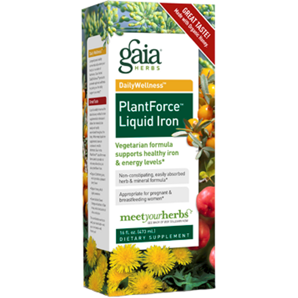 Gaia Herbs PlantForce Liquid Iron 16 oz