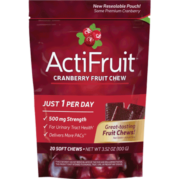 Enzymatic Therapy ActiFruit with CranMax 20 chewables Enzymatic Therapy ActiFruit with CranMax 20 chewables