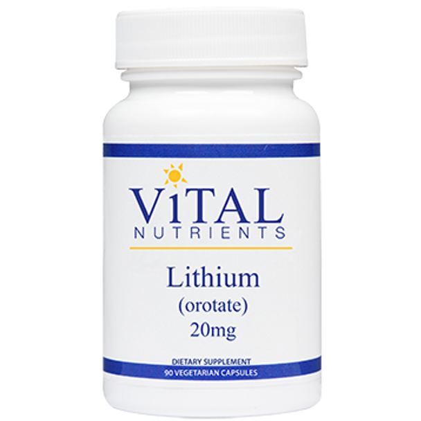 Vital Nutrients Lithium orotate 20 mg 90 vcaps