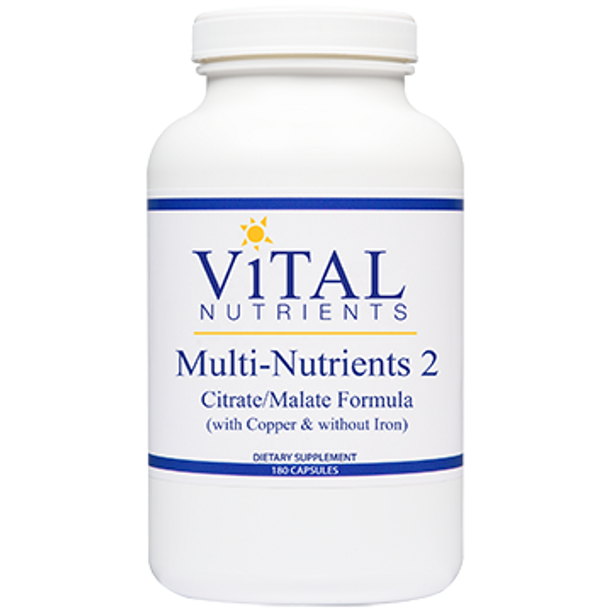 Vital Nutrients MultiNutrients II Citrate Form 180 caps