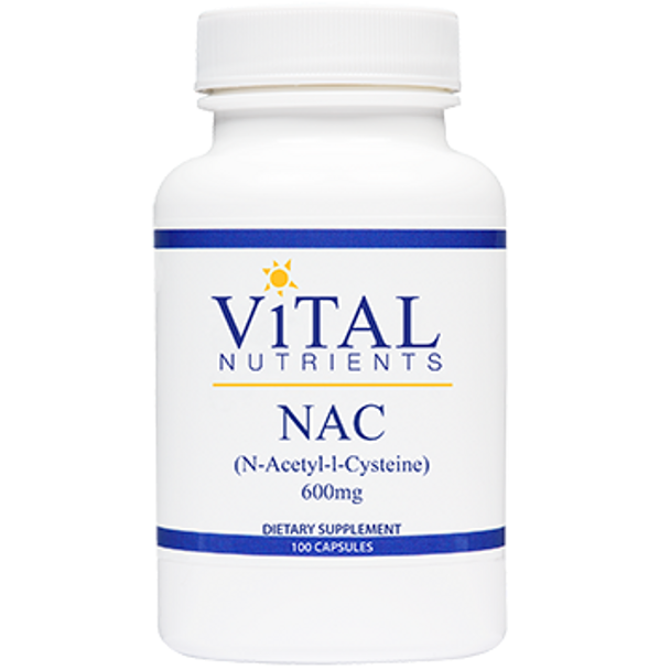 Vital Nutrients NAcetyl Cysteine 600 mg 100 caps