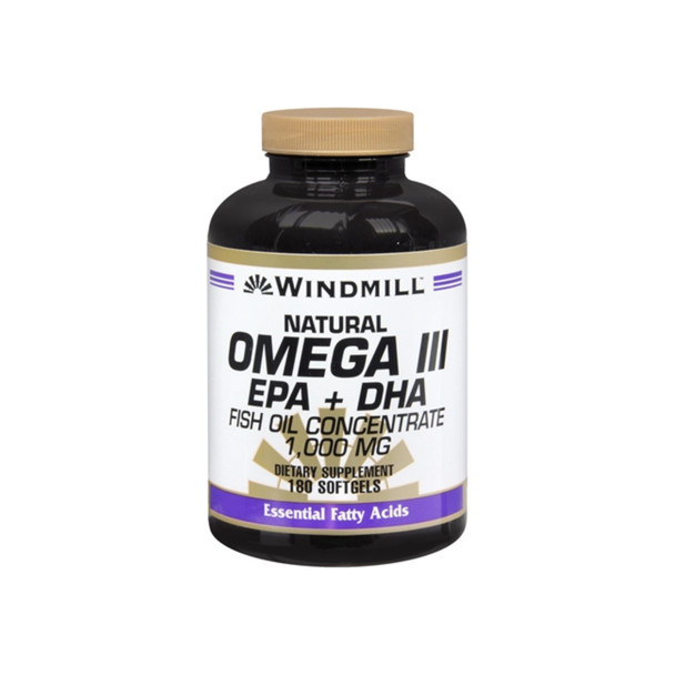 Windmill Omega III EPA + DHA Softgels Natural 180 Soft Gels