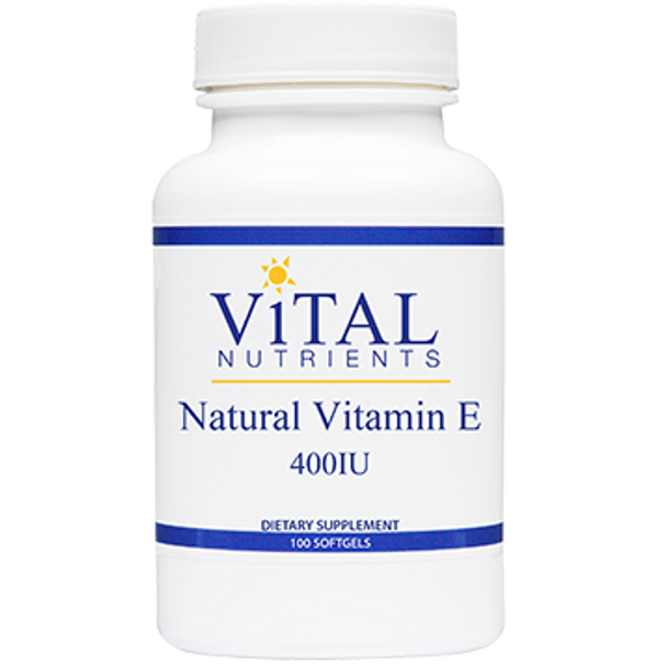 Vital Nutrients Vitamin E 400iu dalpha tocop 100 gels