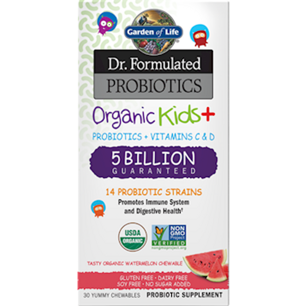 Garden of Life Organic Kids Probiotics Water 30 chews