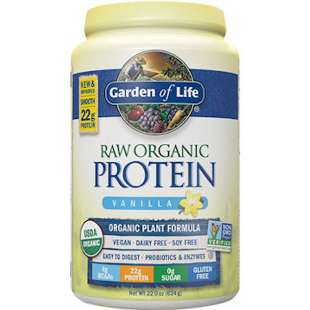 Garden of Life RAW Organic Protein  Vanilla 22 oz