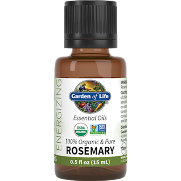 Garden of Life Rosemary Essential Oil Organic .5 fl oz