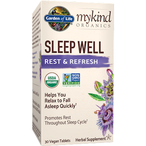 Garden of Life Sleep Well Rest  Refresh Org 30 vtabs