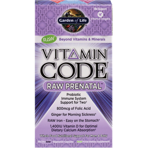 Garden of Life Vitamin Code RAW Prenatal  90 vegetarian capsules