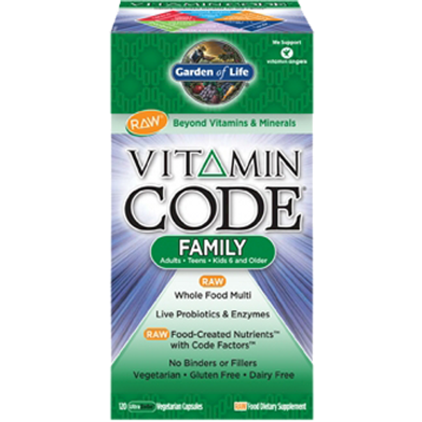 Garden of Life Vitamin Code Family Multi 120 vcaps