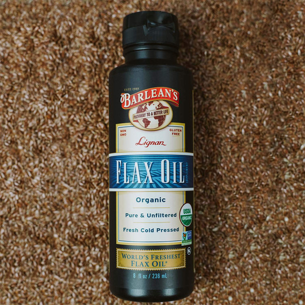 Barleans Organic Lignan Flax Oil 16 Fl Oz