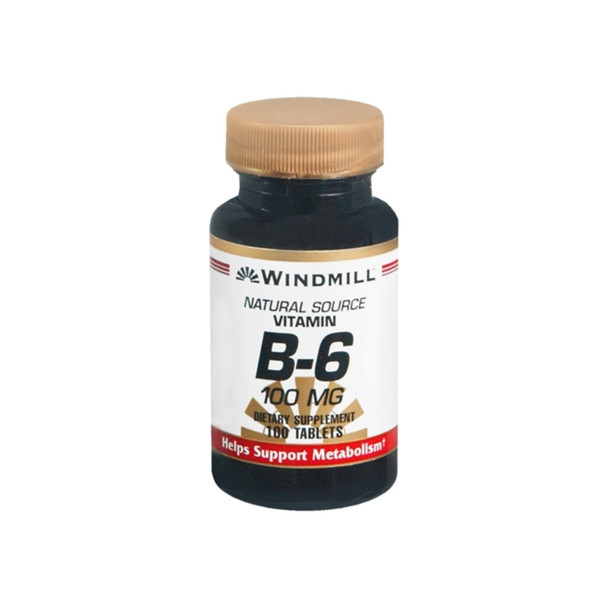 Windmill Vitamin B-6 100 mg Tablets 100 Tablets