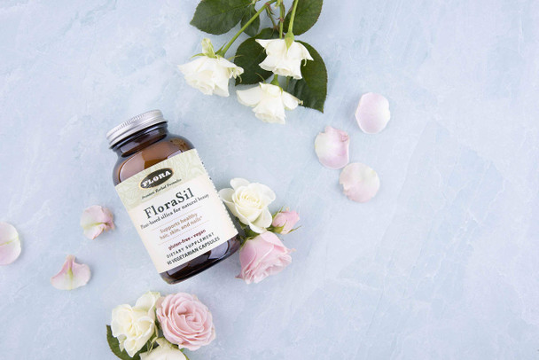 FloraSil for Hair Skin and Nails 180 Capsules  Supports Vegan Collagen Keratin  Elastin Production  for Hair Growth Skin Care Nail  Bone Strength