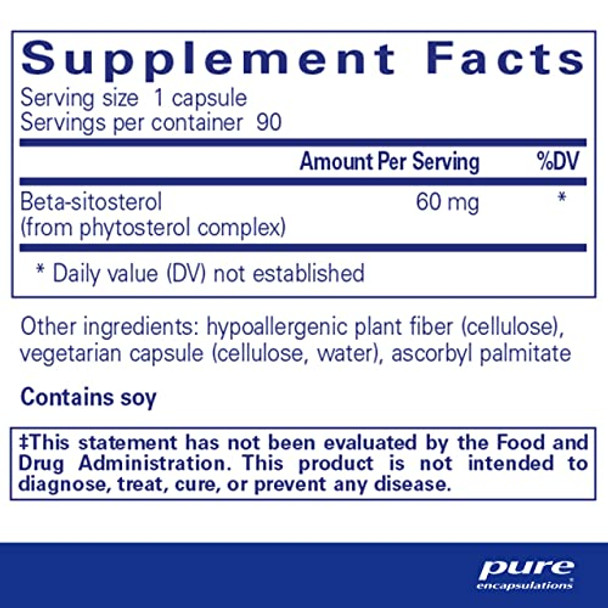 Pure Encapsulations Betasitosterol 90 vegcaps