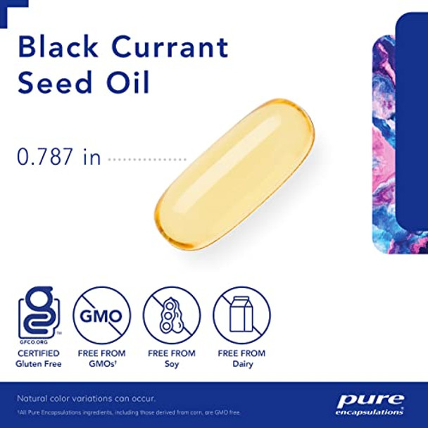 Pure Encapsulations Black Currant Seed Oil 500 mg 250 gels