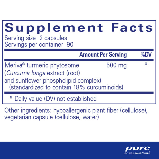 Pure Encapsulations CurcumaSorb Meriva 180 Capsules