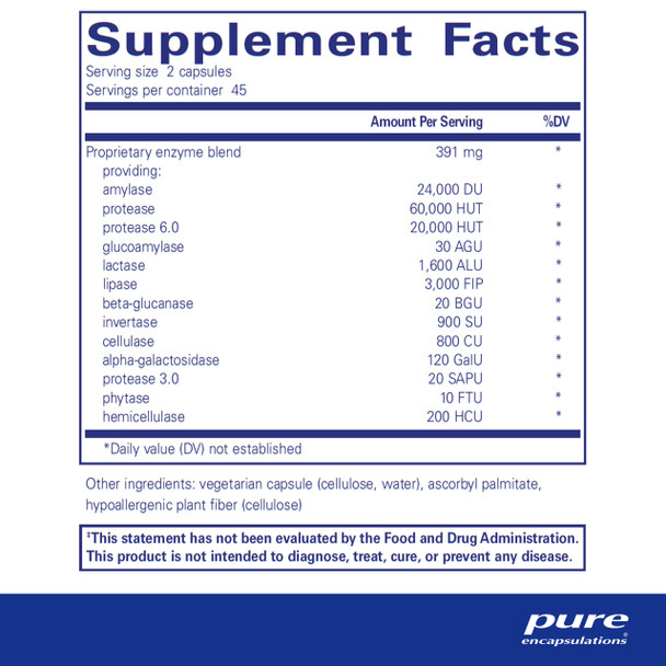 Pure Encapsulations Digestive Enzymes Ultra 90 caps