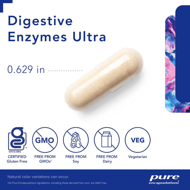 Pure Encapsulations Digestive Enzymes Ultra W/ Hcl 90 Caps