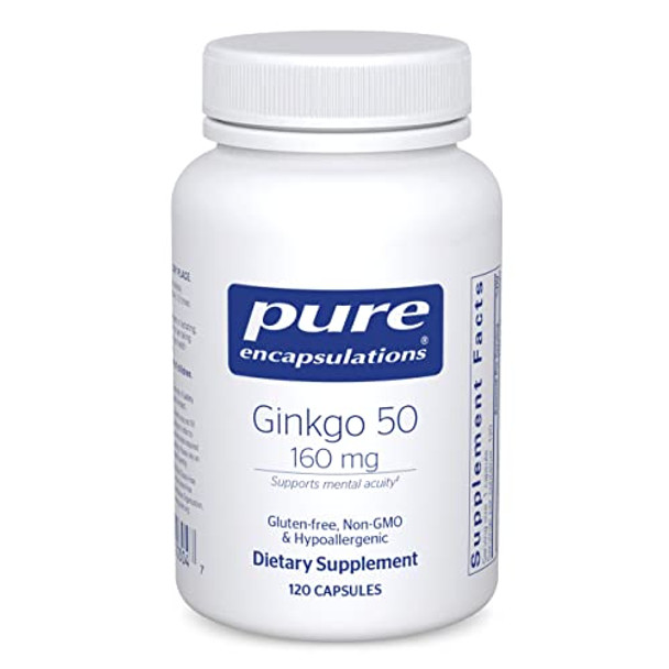 Pure Encapsulations Ginkgo 50 160 mg 120 vegcaps