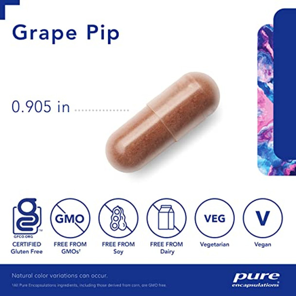 Pure Encapsulations Grape Pip 500 mg 120 caps