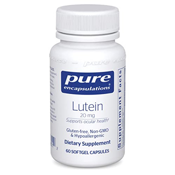 Pure Encapsulations Lutein 20 mg 120 gels