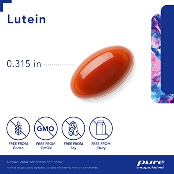 Pure Encapsulations Lutein 20 mg 120 gels