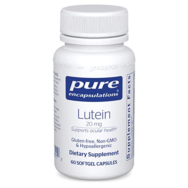 Pure Encapsulations Lutein 20 mg 60 gels