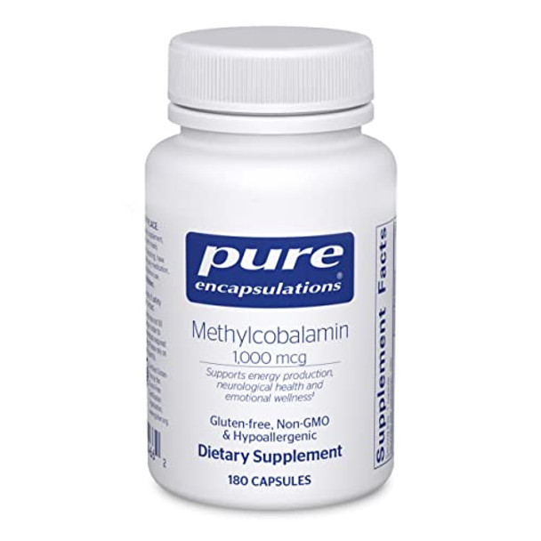 Pure Encapsulations Methylcobalamin 1000 Mcg 180 Vcaps