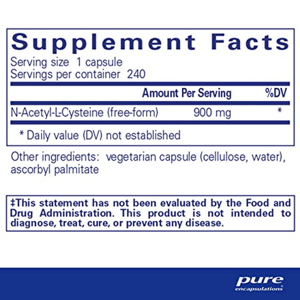 Pure Encapsulations NAC 900 mg 240 vcaps