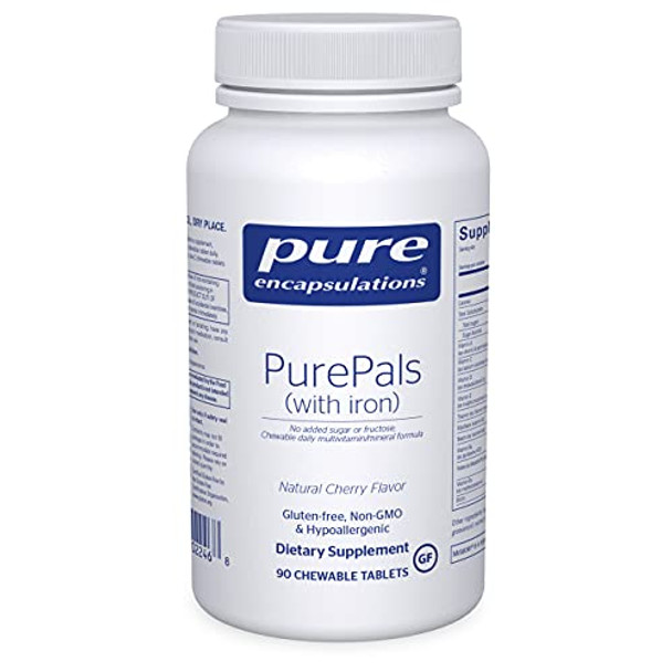 Pure Encapsulations PurePals with iron 90 chewtabs
