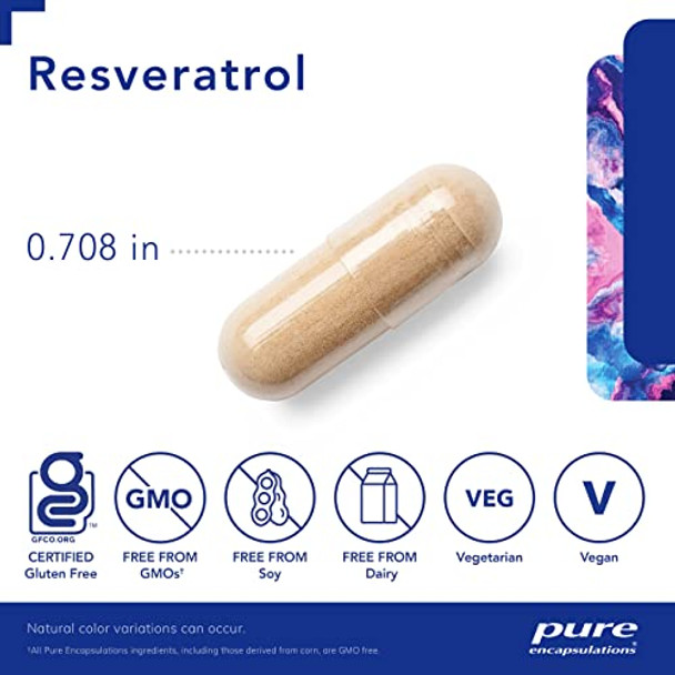 Pure Encapsulations Resveratrol 120 vegcaps
