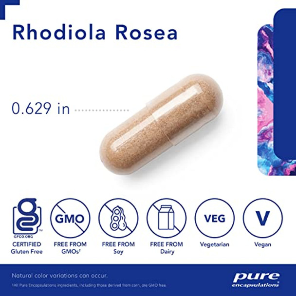 Pure Encapsulations Rhodiola Rosea 100 mg 180 vegcaps