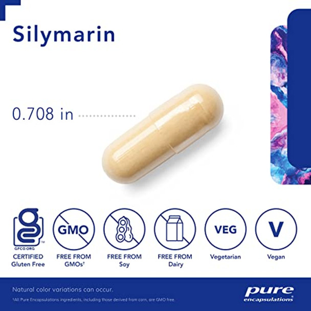 Pure Encapsulations Silymarin 250 mg 60 vegcaps