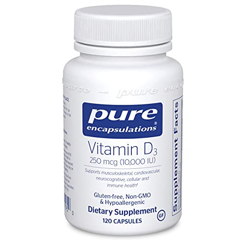 Pure Encapsulations Vitamin D3 10000 IU 60 vcaps