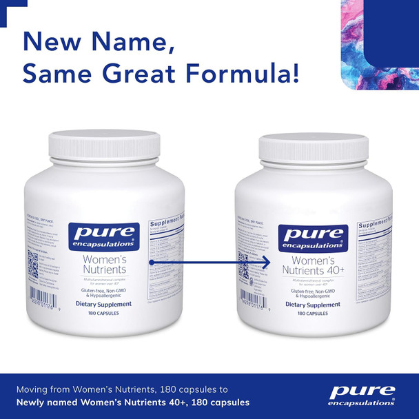 Pure Encapsulations Womens Nutrients 180 Vcaps